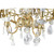 A Fabulous Gilt-Metal and Rock Crystal Cage-Formed Eight-Light Chandelier A Fabulous Gilt-Metal and Rock Crystal Cage-Formed Eight-Light Chandelier