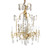 A Fabulous Gilt-Metal and Rock Crystal Cage-Formed Eight-Light Chandelier A Fabulous Gilt-Metal and Rock Crystal Cage-Formed Eight-Light Chandelier