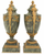 A Fine Pair of French Gilt Bronze Mounted Marble Urns