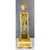 A Unique Gilt Bronze Garniture Clock set with Cut Glass and White Marble  A Unique Gilt Bronze Garniture Clock set with Cut Glass and White Marble