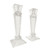 Pair of French Art Deco Rock Crystal Candle Sticks 