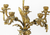 Pair of Antique French Gilt Bronze Candelabras