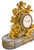 Important Louis XV Style Gilt-Bronze and Marble Clock  Important Louis XV Style Gilt-Bronze and Marble Clock
