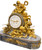 Important Louis XV Style Gilt-Bronze and Marble Clock  Important Louis XV Style Gilt-Bronze and Marble Clock