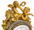 Important Louis XV Style Gilt-Bronze and Marble Clock  Important Louis XV Style Gilt-Bronze and Marble Clock