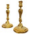 Pair of Gilt Bronze Louis XV Candlesticks Pair of Gilt Bronze Louis XV Candlesticks