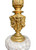Crisp Caldwell Carved and Cast Marble & Bronze Lamp.