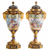 Unique Sevres-Style Opulence: Hand-Painted Porcelain Urns by F. Bellanger