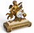 A Louis XVI Ormolu and White Marble Mantel Clock of Cupid