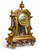 Napoleon III Gilt-Bronze, Glass and Champlevé Enamel Mantel Clock