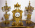 Fine Gilt Bronze  Clock Set by Gustave J. Lévy