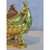 Fine French Gilt Bronze centerpiece Jardiniere with Mermaid Figural Handles and Floral Garlands