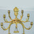 Pair of Unusual 19th Century Six-Light Gilt Bronze Candelabras