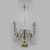 Rock Crystal and White Marble Three-light Candelabras Rock Crystal and White Marble Three-light Candelabras