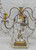 Rock Crystal and White Marble Three-light Candelabras Rock Crystal and White Marble Three-light Candelabras