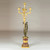 Pair of Directoire Ormolu and Marble Three-light Figural Candelabra Pair of Directoire Ormolu and Marble Three-light Figural Candelabra