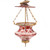 Ormolu-Mounted Bohemian Enameled Glass Hanging Fixture Ormolu-Mounted Bohemian Enameled Glass Hanging Fixture