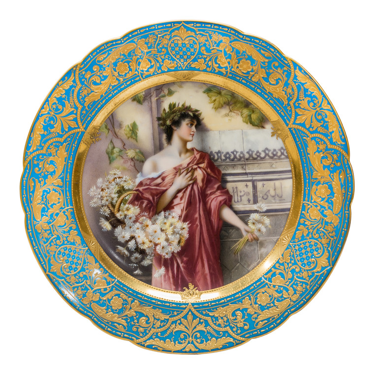 A Fine Quality Royal Vienna Portrait Cabinet Plate 