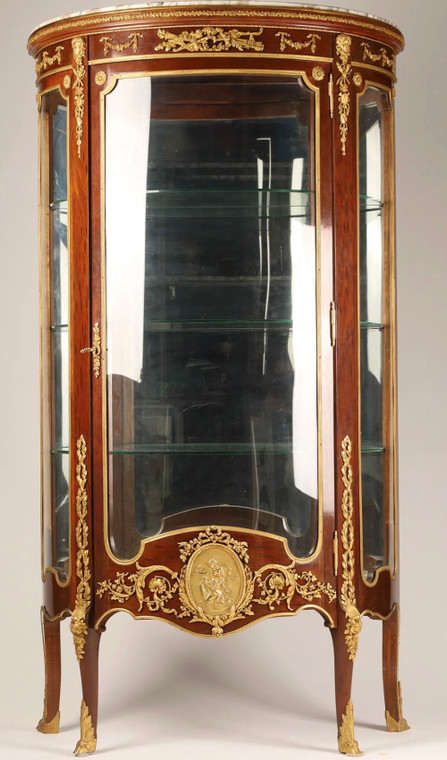 Fine 19th-century French vitrine cabinet