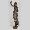 Monumental Patinated Bronze Allegorical Sculpture 