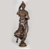 Monumental Patinated Bronze Allegorical Sculpture 