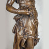 Monumental Patinated Bronze Allegorical Sculpture 