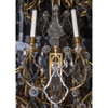 Gilt Bronze and Crystal Twelve-Light Chandelier