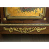 Gilt Bronze Mounted Mahogany and Vernis Martin Decorated Rouge Marble-Top Cabinet