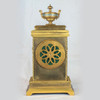 French Champleve Enamel and Gilt-Bronze Mantel Clock