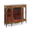 French gilt bronze-mounted kingwood vitrine