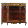 French gilt bronze-mounted kingwood vitrine