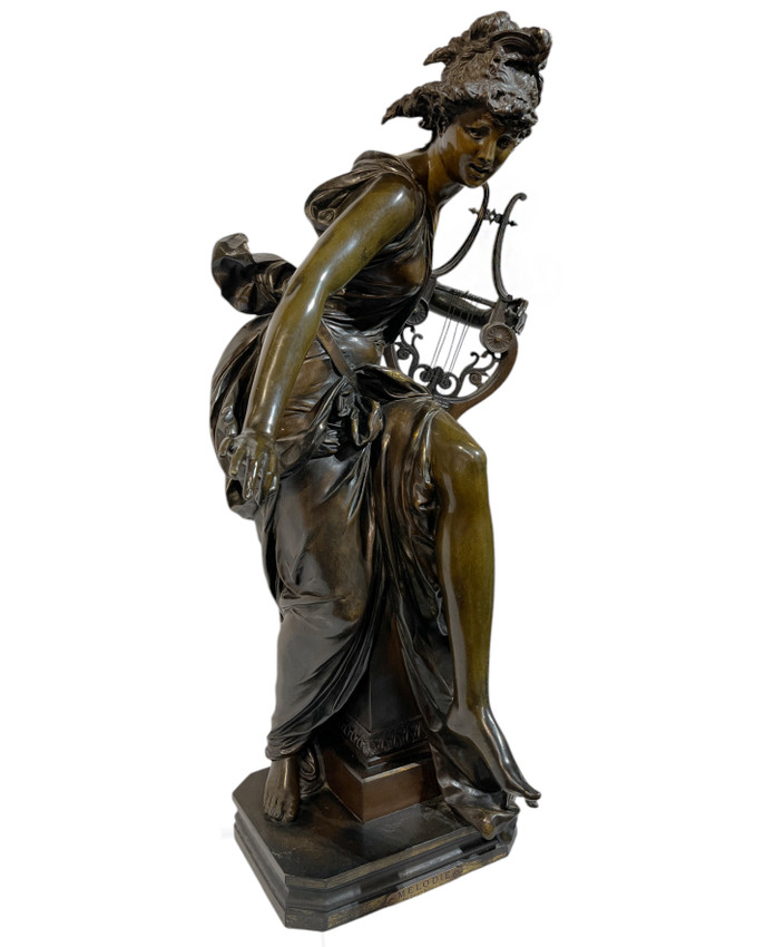 Albert Ernest Carrier-Belleuse Female Figural Sculpture Melodie