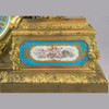 Figural Gilt Bronze Mantel Clock Three-piece Garniture