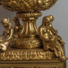 Figural Gilt Bronze Mantel Clock Three-piece Garniture