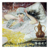 Pair of Orientalist Oil Painting Depicting an Odalisque