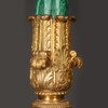 Pair of Malachite and Ormolu Torchere 