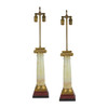 Pair of Neo-Classical Ormolu-mounted Marble Column Table Lamps