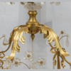 Gilt-Metal and Rock Crystal Cage-Formed Eight-Light Chandelier