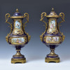 Sèvres Ormolu-Mounted Porcelain Clockset