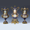 Sèvres Ormolu-Mounted Porcelain Clockset