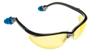 Plugs Safety Glasses with Amber Lens and PermaPlug Ear Plugs (NRR 27) Plugs Safety Glasses with Amber Lens and PermaPlug Ear Plugs (NRR 27)