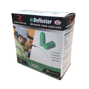 Radians Deflector FP90 UF Foam Ear Plugs (NRR 33) (Box of 200 Pairs) Radians Deflector FP90 UF Foam Ear Plugs (NRR 33) (Box of 200 Pairs)