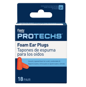 Flent's ProTechs Foam Ear Plug (18 PR) NRR 31 Flent's ProTechs Foam Ear Plug (18 PR) NRR 31