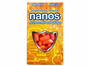 Hearos Nanos Extra Small - 100 Pair Box (NRR 28)