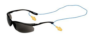 3M Virtua Sport Protective Eyewear, 11799-00000-20 Corded Control System, Gray Hard Coat Lens (Glasses + One Pair UltraFit Corded Ear Plugs) 3M Virtua Sport Protective Eyewear, 11799-00000-20 Corded Control System, Gray Hard Coat Lens (Glasses + One Pair UltraFit Corded Ear Plugs)