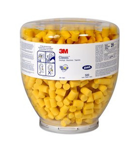 3M E-A-R 391-1001 Classic PVC Foam Ear Plugs Dispenser Refill Bottle (NRR 29) (Bottle of 500 Unwrapped Pairs) 3M E-A-R 391-1001 Classic PVC Foam Ear Plugs Dispenser Refill Bottle (NRR 29) (Bottle of 500 Unwrapped Pairs)