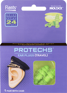 Flents PROTECHS Travel Reusable Ear Plugs (NRR 24/4) Flents PROTECHS Travel Reusable Ear Plugs (NRR 24/4)