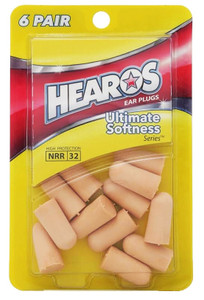 Hearos 5414 Original Formulation Ultimate Softness UF Foam Ear Plugs (NRR 32) (6 Pairs) Hearos 5414 Original Formulation Ultimate Softness UF Foam Ear Plugs (NRR 32) (6 Pairs)