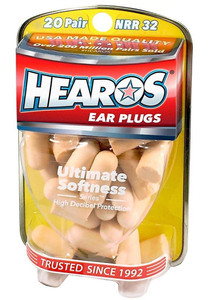 Hearos 2525 Original Formulation Ultimate Softness UF Foam Ear Plugs (NRR 32) (20 Pairs) Hearos 2525 Original Formulation Ultimate Softness UF Foam Ear Plugs (NRR 32) (20 Pairs)