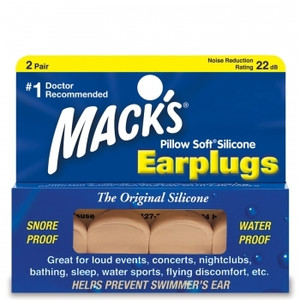 Mack's Pillow Soft Beige Moldable Silicone Ear Plugs (NRR 22) (Pack of 2 Pairs) Mack's Pillow Soft Beige Moldable Silicone Ear Plugs (NRR 22) (Pack of 2 Pairs)